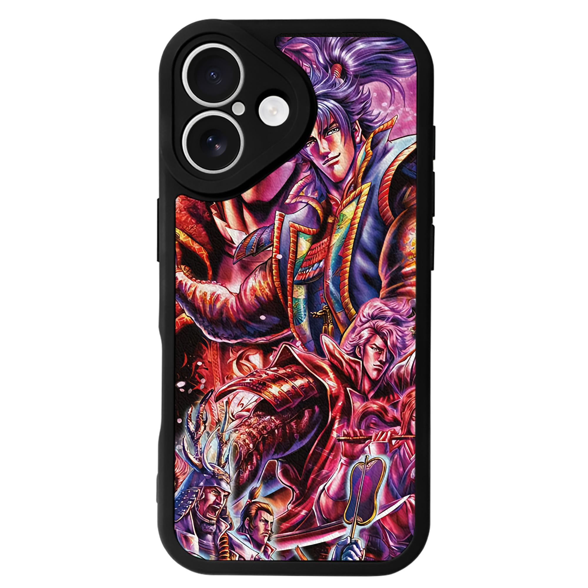 （画像用） 北斗の拳 Fist of the North Star 【iPhone 16シリーズ対応】シリコンスマホケース（レザー調） 材質：シリコン
